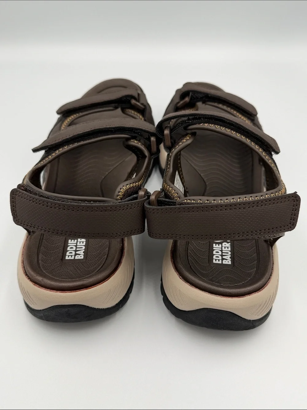 NWT Eddie Bauer Anchor Brown Sport Sandals Men’s Size 9M  Comfort Outdoor Hiking